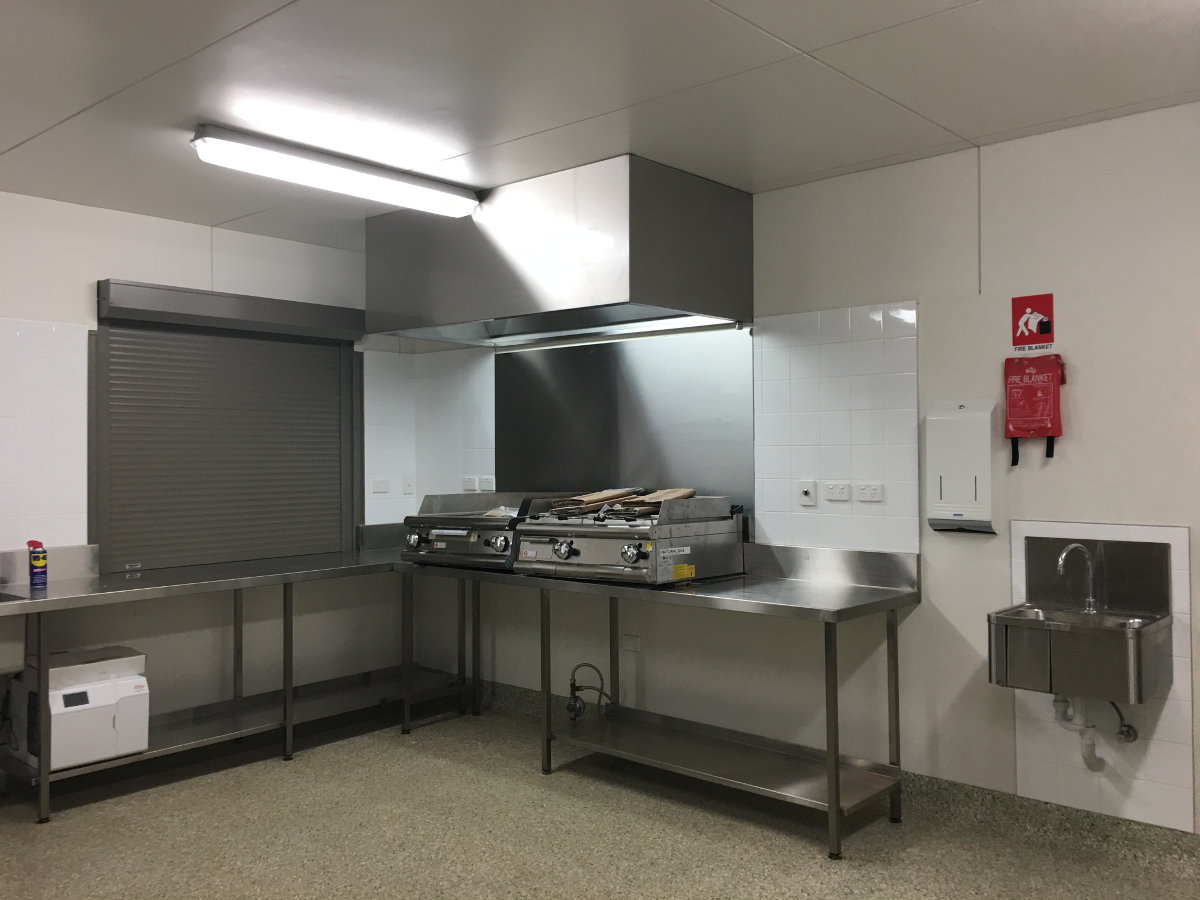 Kitchen Stainless Steel Ventilation and Benches