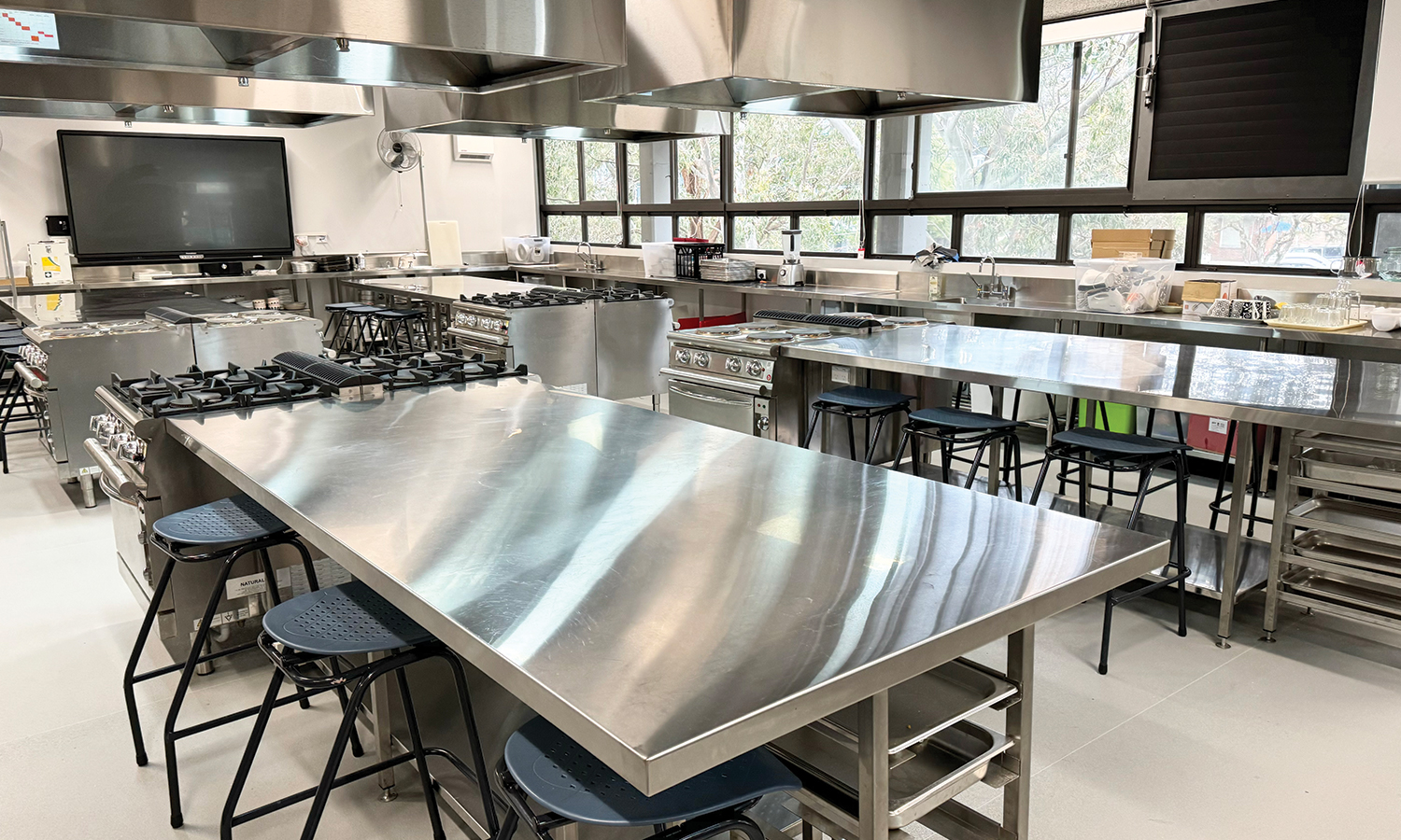 Randwick Girls School - Home Economics Classroom benches & rangehoods