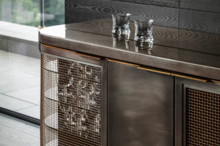 Martin Stainless Stainless Steel Benches In Home Bar Designs 09